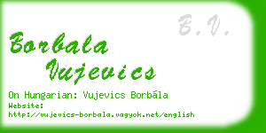 borbala vujevics business card